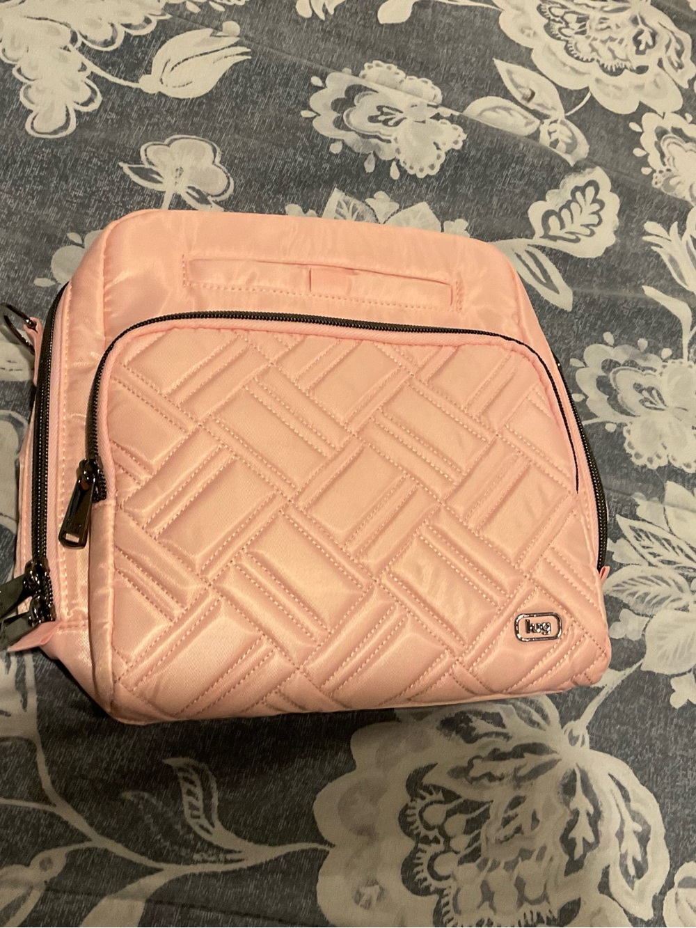 NWOT Lug Legacy Ranger Crossbody, Bubble Pink, Flamingo Foliage Interior